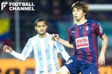 エイバルの乾貴士は途中交代に