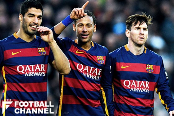 MSN：リオネル・メッシ、ルイス・スアレス、ネイマール