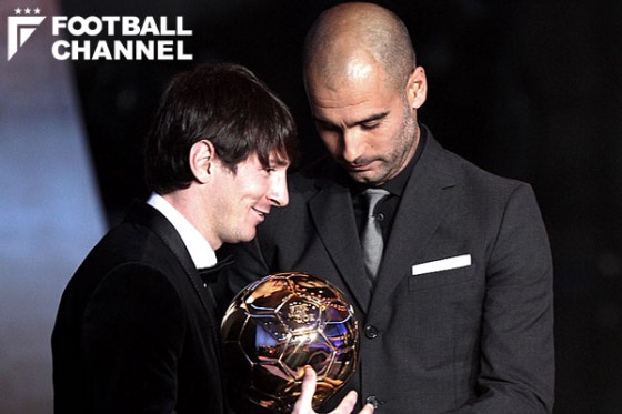 ジョゼップ・グアルディオラとリオネル・メッシ