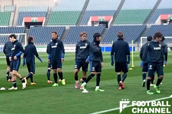 日本代表【写真：編集部】