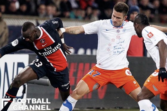 オリビエ・ジルーはモンペリエの優勝に貢献して評価を飛躍的に高めた