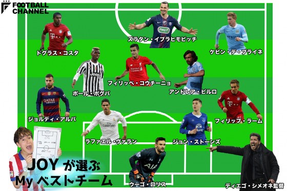 JOYさん選定のMyベストチーム