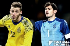長年にわたってスペイン代表の正GKを務めてきたカシージャス（写真右）だが、EURO2016ではダビド・デ・ヘア（写真左）にその座を譲るか