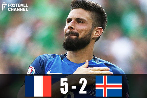 フランス 怒涛のゴールラッシュで5発大勝 アイスランドの快進撃止め準決勝進出 フットボールチャンネル