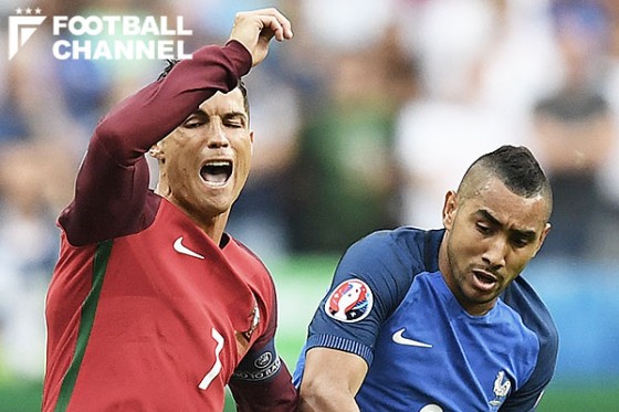 クリスティアーノ・ロナウド（左）とディミトリ・パイエ（右）