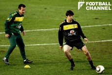 ドゥンガ（左）が監督を務めた2010年ワールドカップでは、カカー（右）がセレソンの中心だった