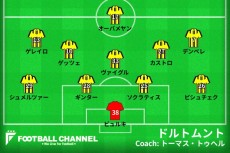 27日のドルトムントスタメン