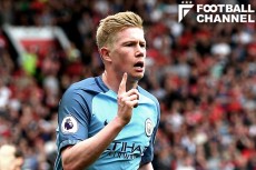 先制点を奪い、後半にはトップの位置でプレーしたデ・ブルイネ