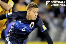 オーストラリア戦では1トップに入り、パス受け数が日本の中で最多となった本田圭佑