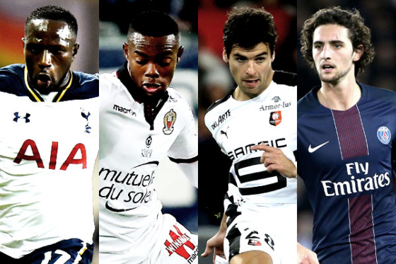 左からムサ・シッソコ、シプリアン、グルキュフ、ラビオ