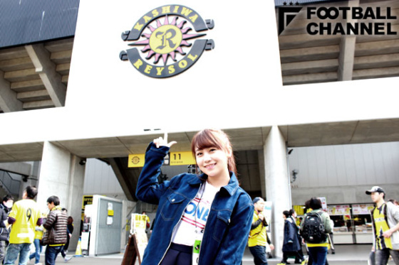 スタジアム入場でまずは1枚