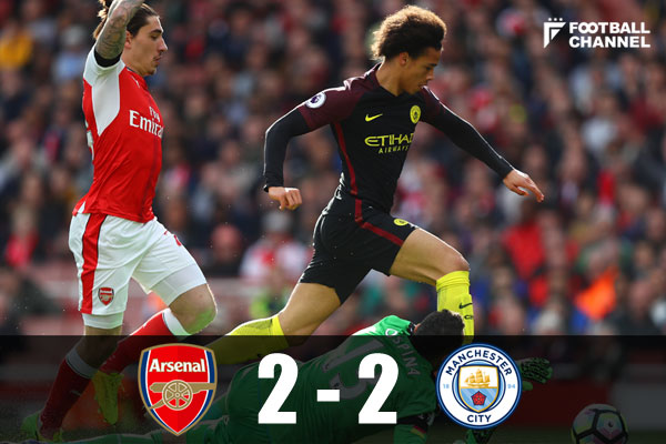 アーセナル、マンC戦は2度追いついてドロー。ヴェンゲルの未来は