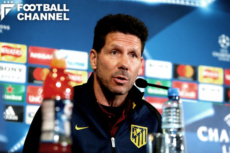 記者会見で印象的なフレーズを発するディエゴ・シメオネ監督