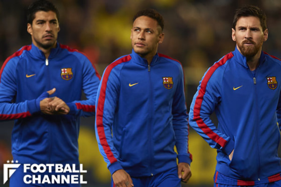 ルイス・スアレス　ネイマール　リオネル・メッシ