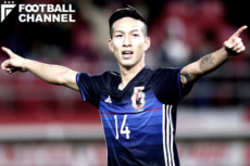 2016年11月のオマーン戦で日本代表初ゴールを決めた