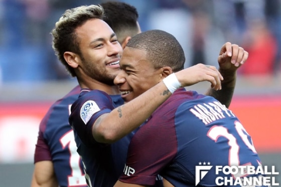 ネイマール　キリアン・ムバッペ