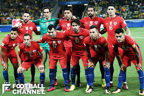 予選敗退となったチリ代表