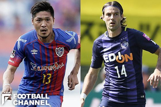 大久保嘉人（左）とミハエル・ミキッチ（右）