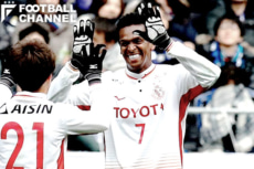 今季から名古屋グランパスでプレーするFWジョー。開幕戦で早くもその実力を見せつけた