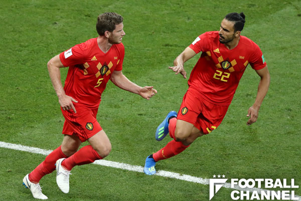 ベルギーDF、W杯史上最も遠い場所から頭でゴール。その距離なんと18m