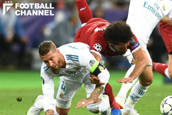 セルヒオ・ラモスとモハメド・サラー