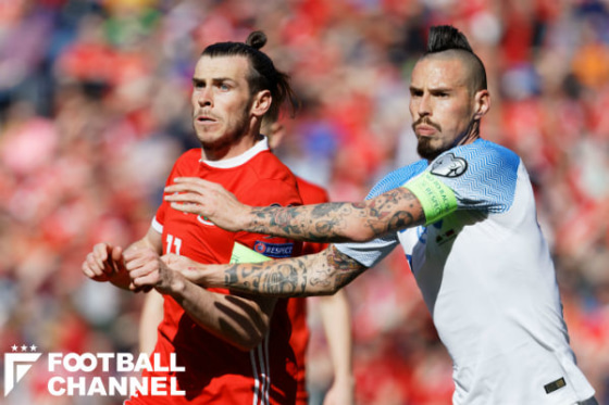 ガレス・ベイルとマレク・ハムシク