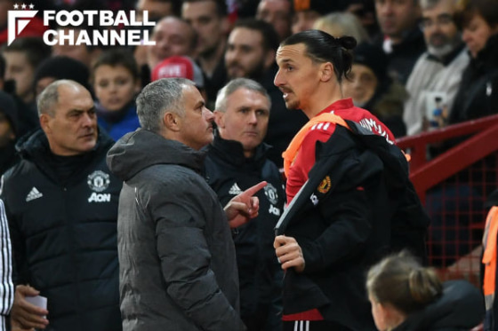 ジョゼ・モリーニョ(左)とズラタン・イブラヒモビッチ(右)