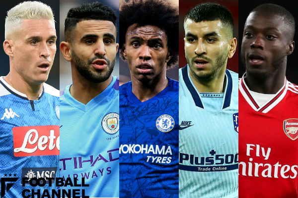 欧州で活躍する5人の選手達【写真：Getty Images】