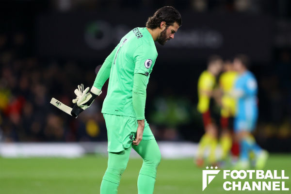 アリソン、中断期間中に回復。リバプールGKコーチ「ほとんど良くなった