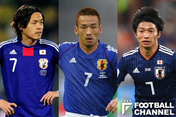 サッカー日本代表、ワールドカップ背番号7の系譜。中田英寿、遠藤保仁