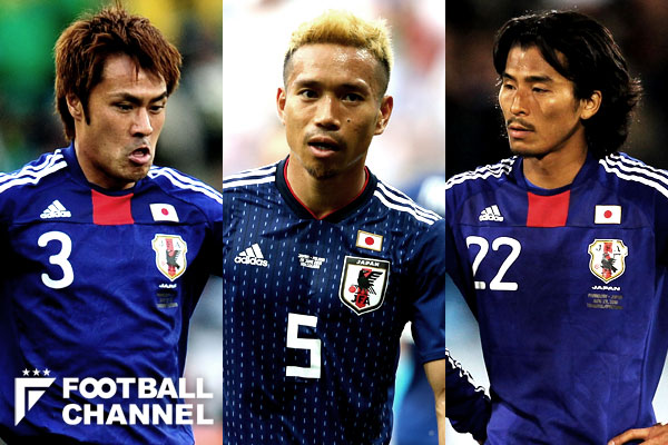 駒野友一、長友佑都、中澤佑二
