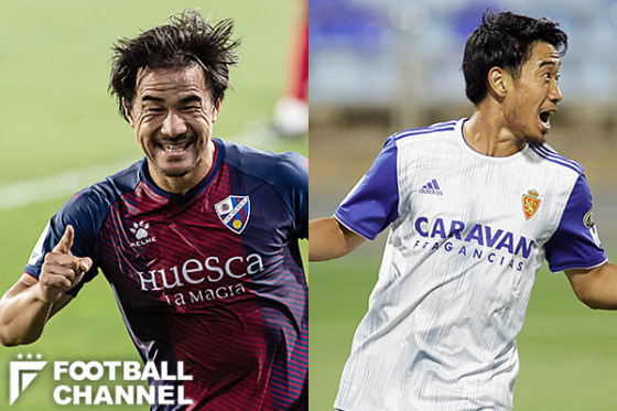 岡崎慎司（左）と香川真司（右）