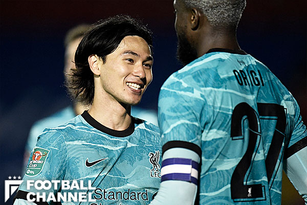 南野拓実がMOMに！ リバプール公式も称賛「2得点&トップパフォーマンス