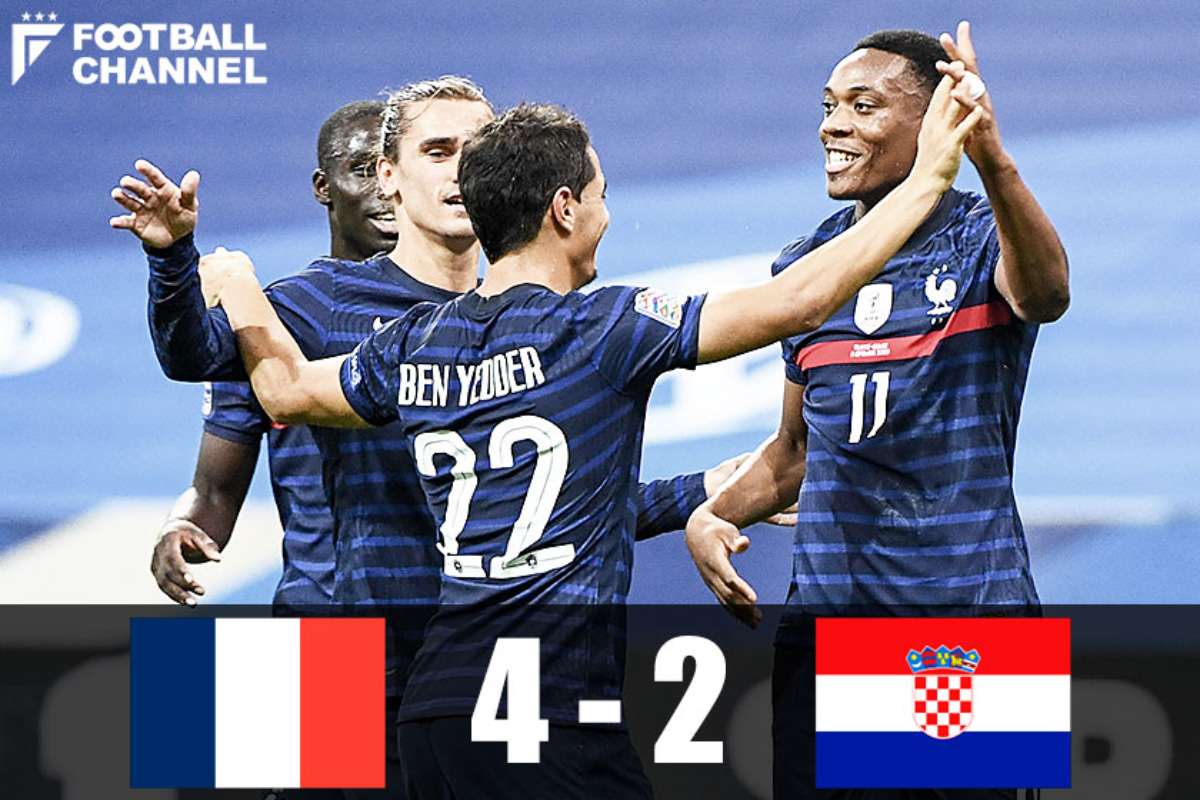 フランス代表 4 2でクロアチア代表を撃破 18年w杯決勝と同じスコアに Uefaネーションズリーグ フットボールチャンネル フランス代表 4 2でクロアチア代表を撃破 18年w杯決勝と同じスコアに Uefaネーションズリーグ フットボールチャンネル