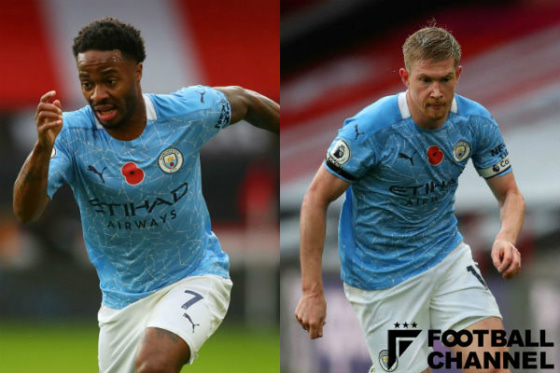 ラヒーム・スターリングとケビン・デ・ブライネ