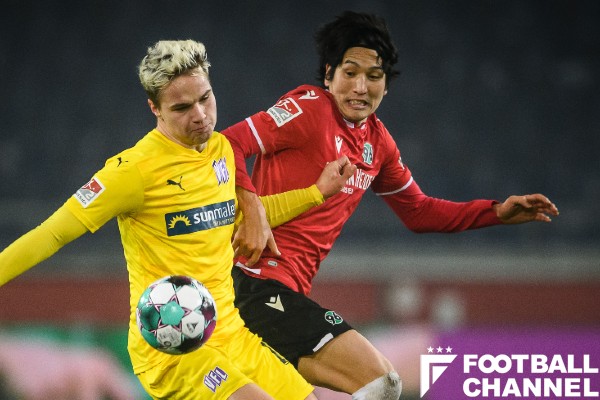 原口元気 クロスから決勝点をアシスト ハノーファーの1 0勝利に貢献 室屋成もフル出場 フットボールチャンネル