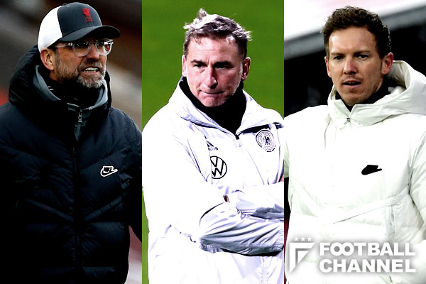 ユルゲン・クロップ、シュテファン・クンツ、ユリアン・ナーゲルスマン