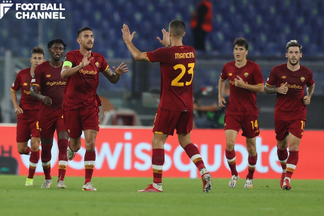 ローマが5発大勝 香川真司は登録外 原口元気 菅原由勢 中村敬斗は 結果まとめ Ecl フットボールチャンネル