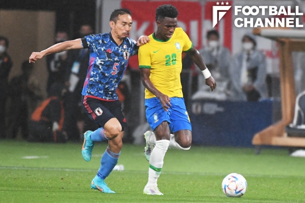 サッカー日本代表 長友佑都は 世界で戦う上で必要 右sbでヴィニシウス封殺 相手が強ければ強いほど力を発揮できる キリンチャレンジカップ22 フットボールチャンネル サッカー日本代表 長友佑都は 世界で戦う上で必要 右sbでヴィニシウス封殺 相手が強ければ強いほど力を発揮できる キリンチャレンジカップ22 フットボールチャンネル