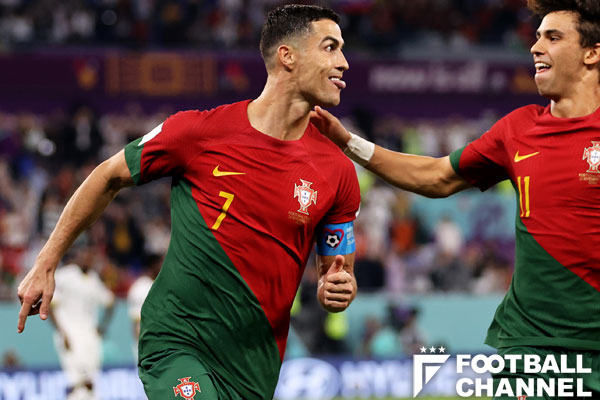 C・ロナウドが史上初の快挙！ ワールドカップ5大会連続弾でポルトガル 