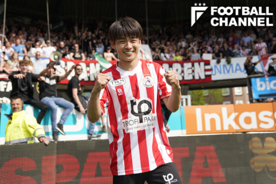 明暗分かれる? パリ五輪世代サッカー日本代表、海外組6人の現状(4)ゴールを決めて勝利したSCカンブール戦後の斉藤光毅