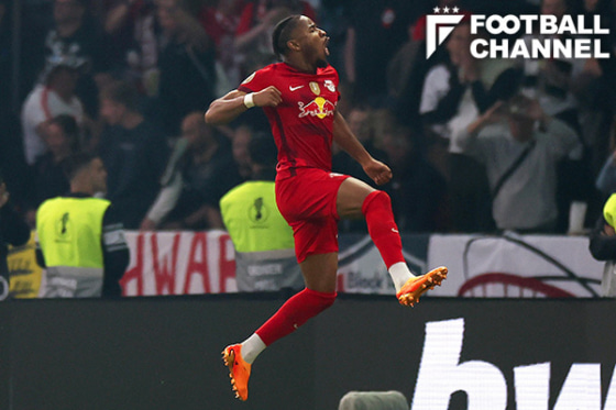 DFBポカール決勝戦、フランクフルト戦で先制ゴールを決めたクリストファー・エンクンク