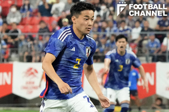 キリンチャレンジカップ2023、エルサルバドル代表戦に出場した菅原由勢