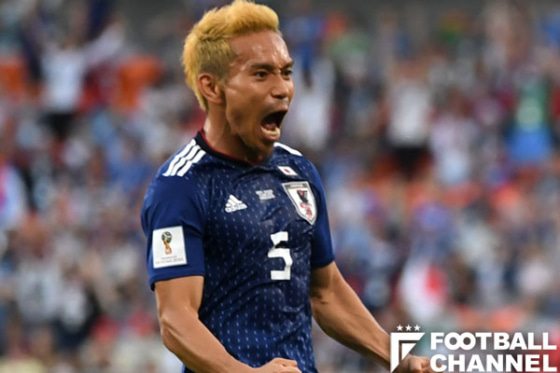 ロシアワールドカップに出場したサッカー日本代表の長友佑都