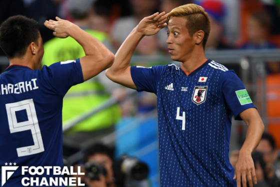 ロシアワールドカップに出場したサッカー日本代表の本田圭佑