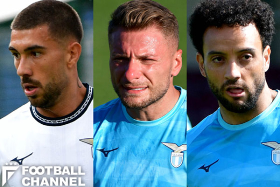 ラツィオのフェリペ・アンデルソン、チーロ・インモービレ、マッティア・ザッカーニ