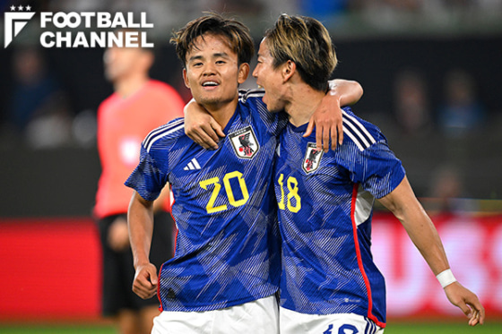 ドイツ代表戦で日本代表に3点目をもたらした左：久保建英、右：浅野拓磨