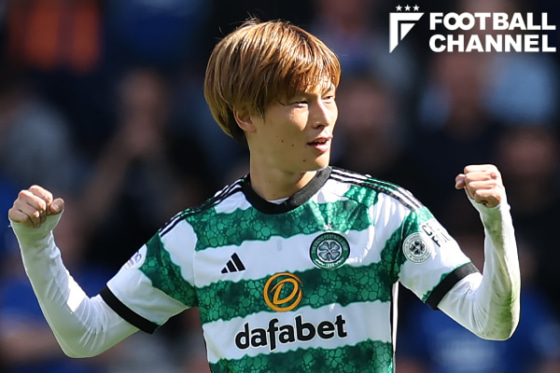 レンジャーズ戦で決勝ゴールを決めたセルティックFW古橋亨梧