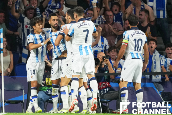 UEFAチャンピオンズリーグ（CL）・グループリーグD第1節、インテル戦に臨んだレアル・ソシエダ