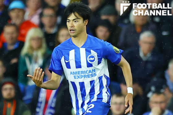 ブライトンに所属するサッカー日本代表MF三笘薫